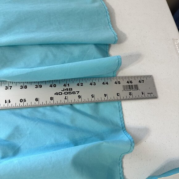 Vtg Womens Aqua Shirt Dress Belted Pockets By Vicki Waynes Midi 80s Housewife - Picture 3 of 14